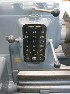 AMERICAN PACEMAKER LATHE spindle speed